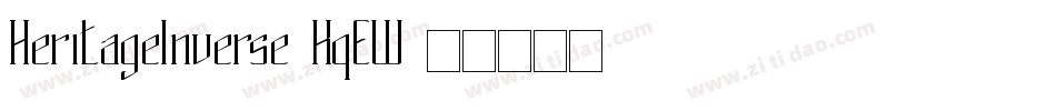 HeritageInverse-KqEW字体转换