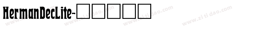 HermanDecLite字体转换