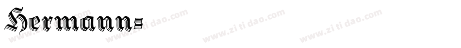 Hermann字体转换