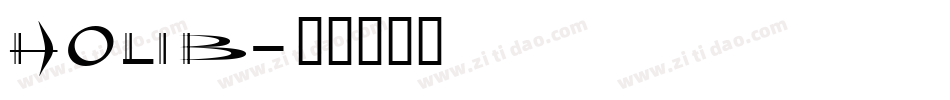HOLIB字体转换