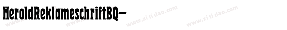 HeroldReklameschriftBQ字体转换
