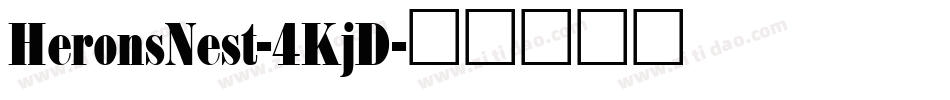 HeronsNest-4KjD字体转换
