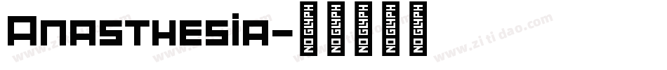 Anasthesia字体转换