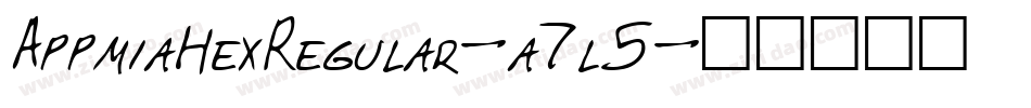 AppmiaHexRegular-a7l5字体转换