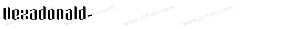 Hexadonald字体转换