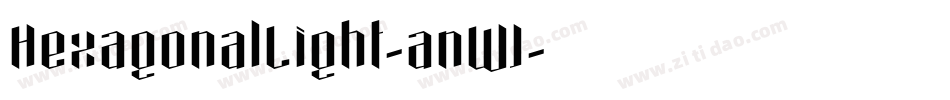 HexagonalLight-anWJ字体转换