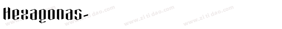 Hexagonas字体转换