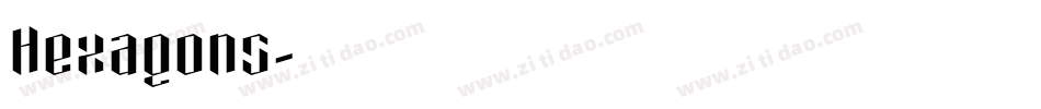 Hexagons字体转换