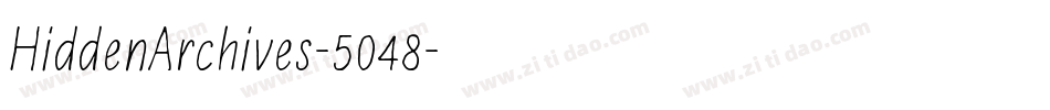 HiddenArchives-5048字体转换