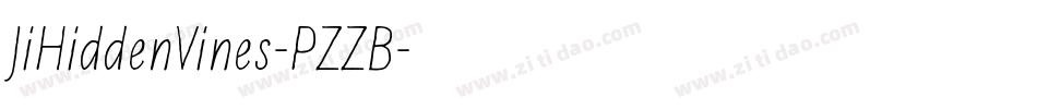 JiHiddenVines-PZZB字体转换