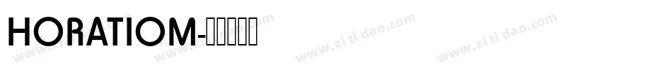 HORATIOM字体转换