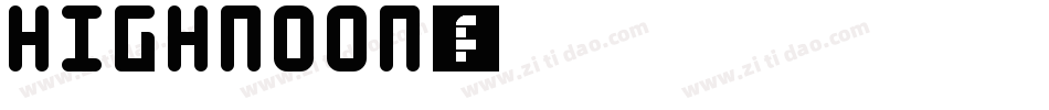 HIGHNOON字体转换