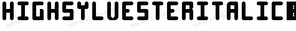 HighSylvesterItalic-8M8qD字体转换