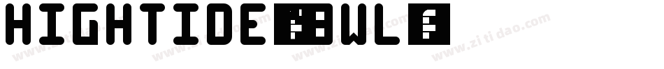 HighTide-Y8WL字体转换