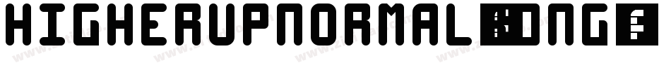 HigherupNormal-B0nG字体转换