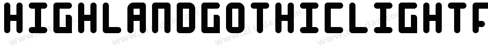 Highlandgothiclightflf-7BjB字体转换