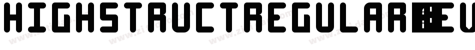 HighstructRegular-reVO字体转换