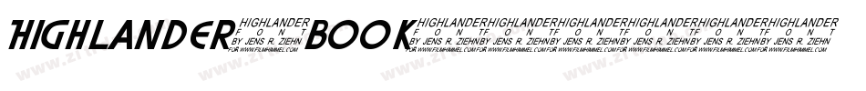 Highlander-Book字体转换