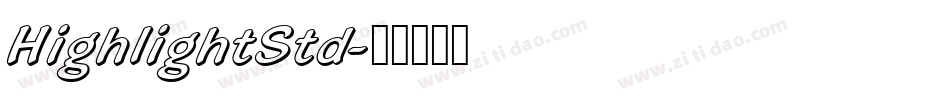 HighlightStd字体转换