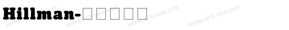 Hillman字体转换