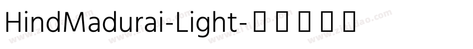 HindMadurai-Light字体转换