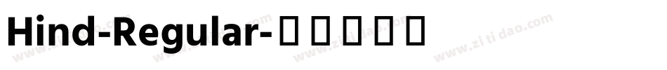 Hind-Regular字体转换
