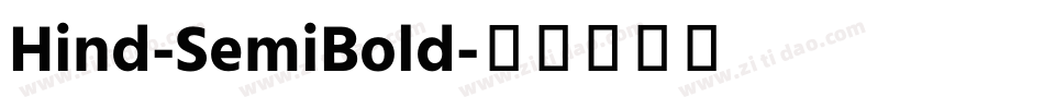 Hind-SemiBold字体转换