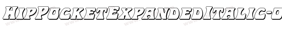 HipPocketExpandedItalic-0e2R字体转换