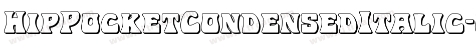 HipPocketCondensedItalic-ozra字体转换