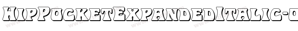 HipPocketExpandedItalic-0e2R字体转换