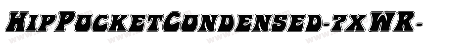 HipPocketCondensed-7xWR字体转换