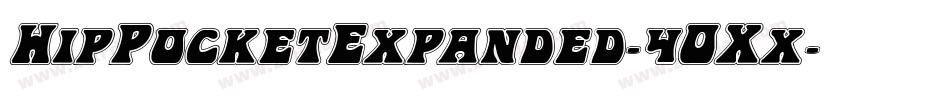 HipPocketExpanded-4OXx字体转换
