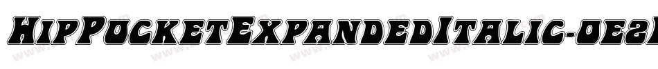HipPocketExpandedItalic-0e2R字体转换