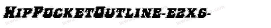 HipPocketOutline-ezx6字体转换