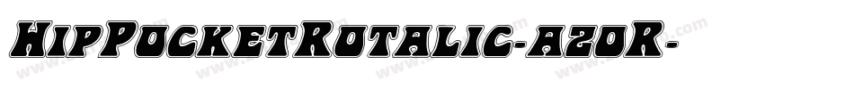 HipPocketRotalic-az0R字体转换