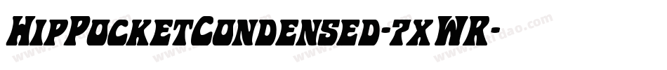 HipPocketCondensed-7xWR字体转换
