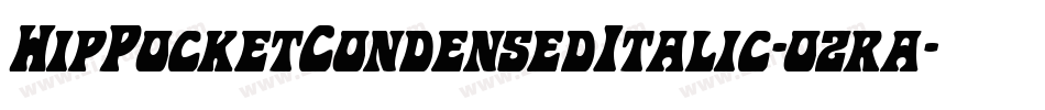 HipPocketCondensedItalic-ozra字体转换