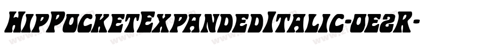 HipPocketExpandedItalic-0e2R字体转换