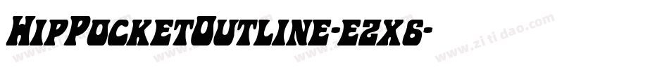 HipPocketOutline-ezx6字体转换