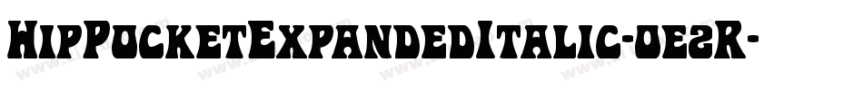 HipPocketExpandedItalic-0e2R字体转换