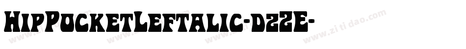 HipPocketLeftalic-dzZE字体转换