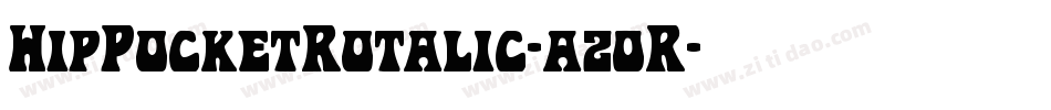 HipPocketRotalic-az0R字体转换