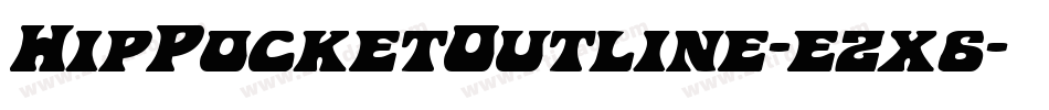 HipPocketOutline-ezx6字体转换