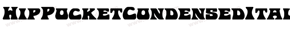 HipPocketCondensedItalic-ozra字体转换