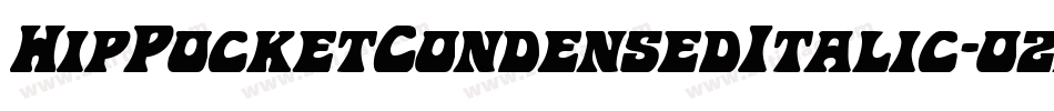 HipPocketCondensedItalic-ozra字体转换