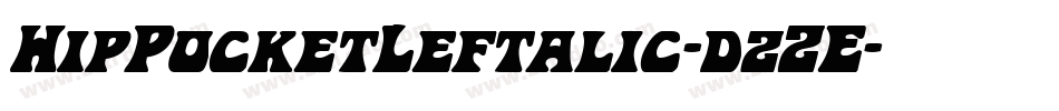 HipPocketLeftalic-dzZE字体转换