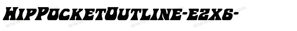 HipPocketOutline-ezx6字体转换