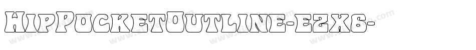 HipPocketOutline-ezx6字体转换