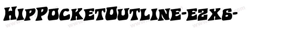 HipPocketOutline-ezx6字体转换