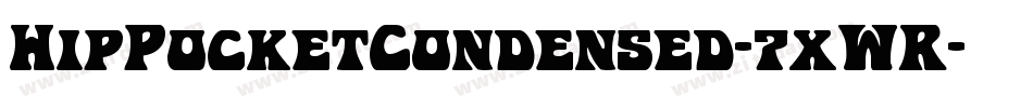 HipPocketCondensed-7xWR字体转换